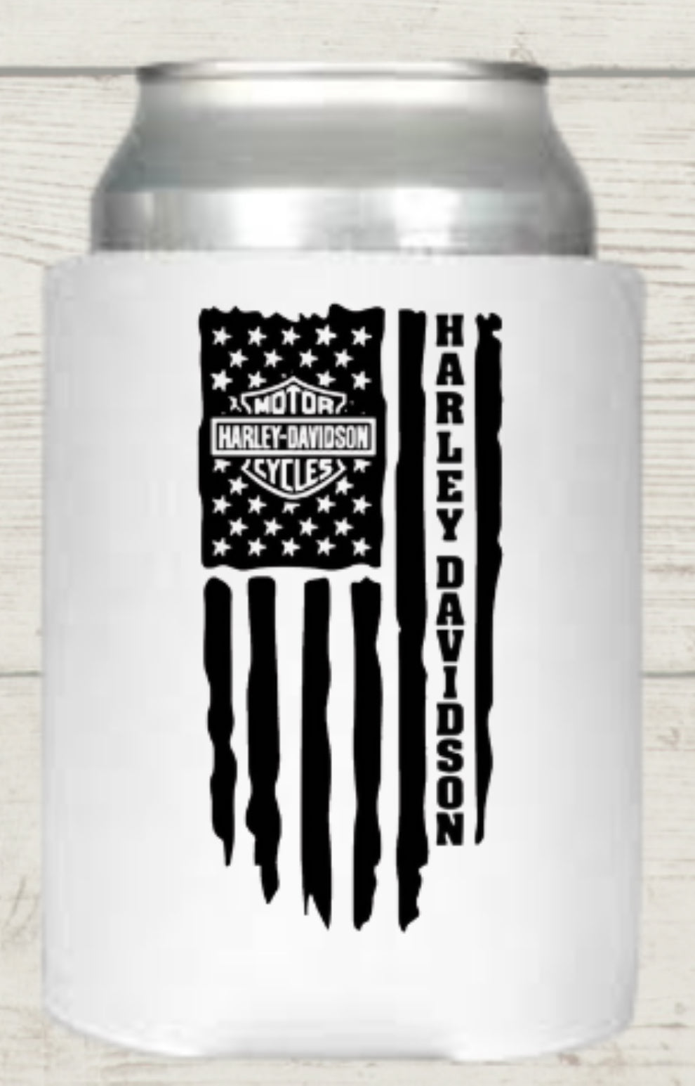 HD American Flag Regular Koozie
