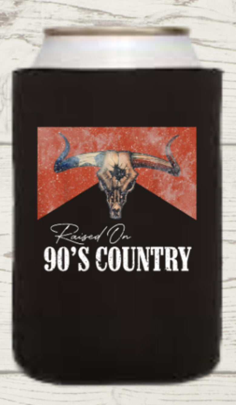 Raised on 90s Country Regular Koozie
