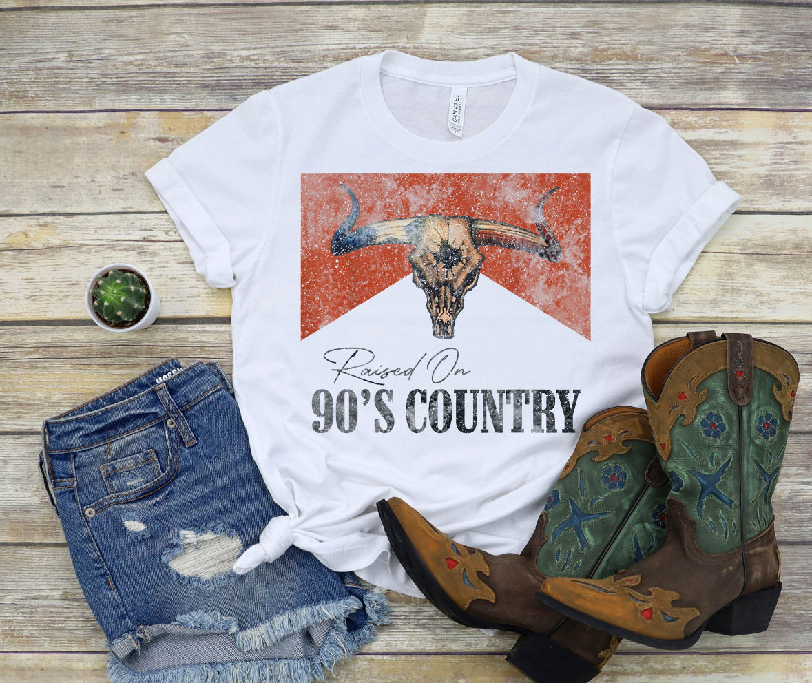 Raised on 90s Country - T-shirt