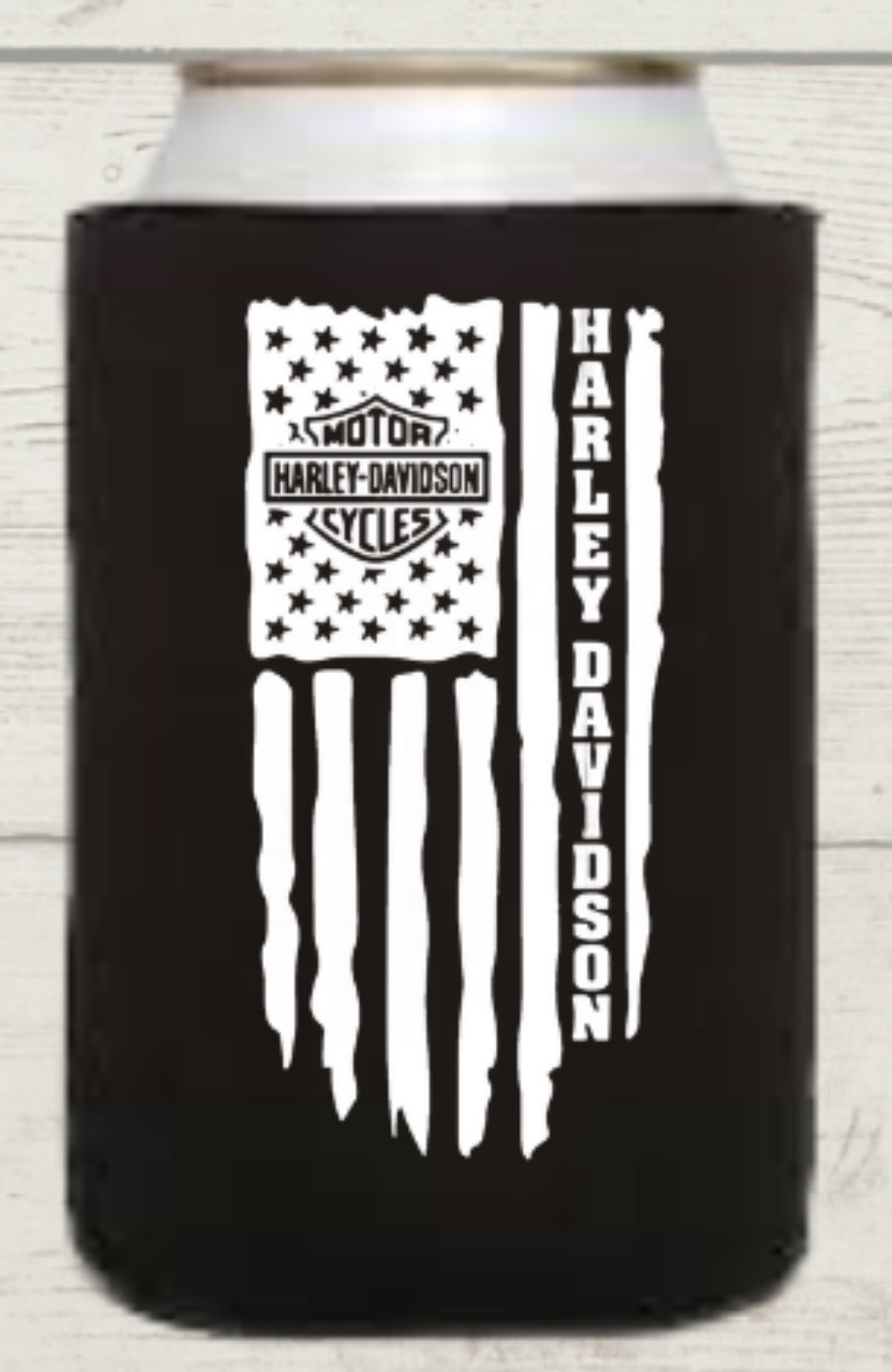 HD American Flag Regular Koozie