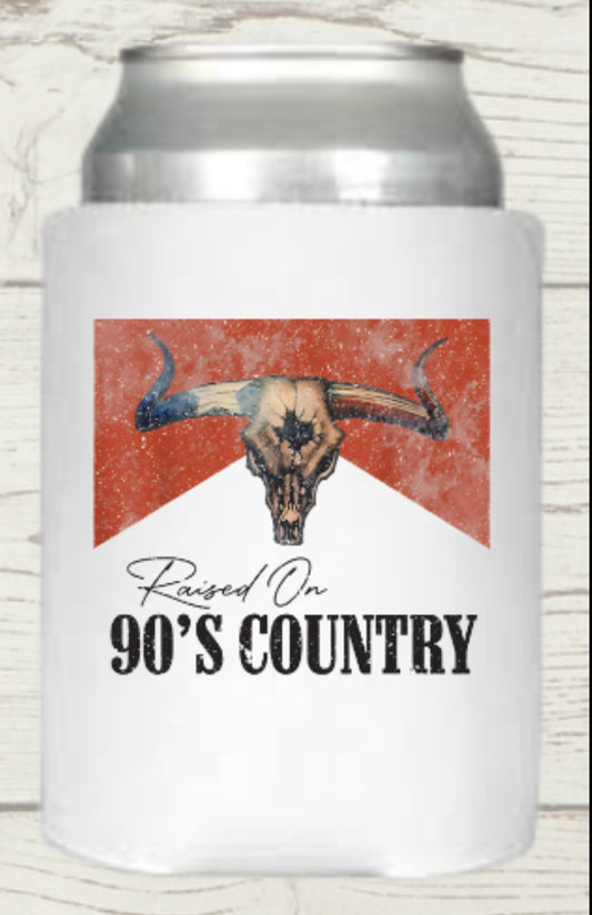 Raised on 90s Country Regular Koozie